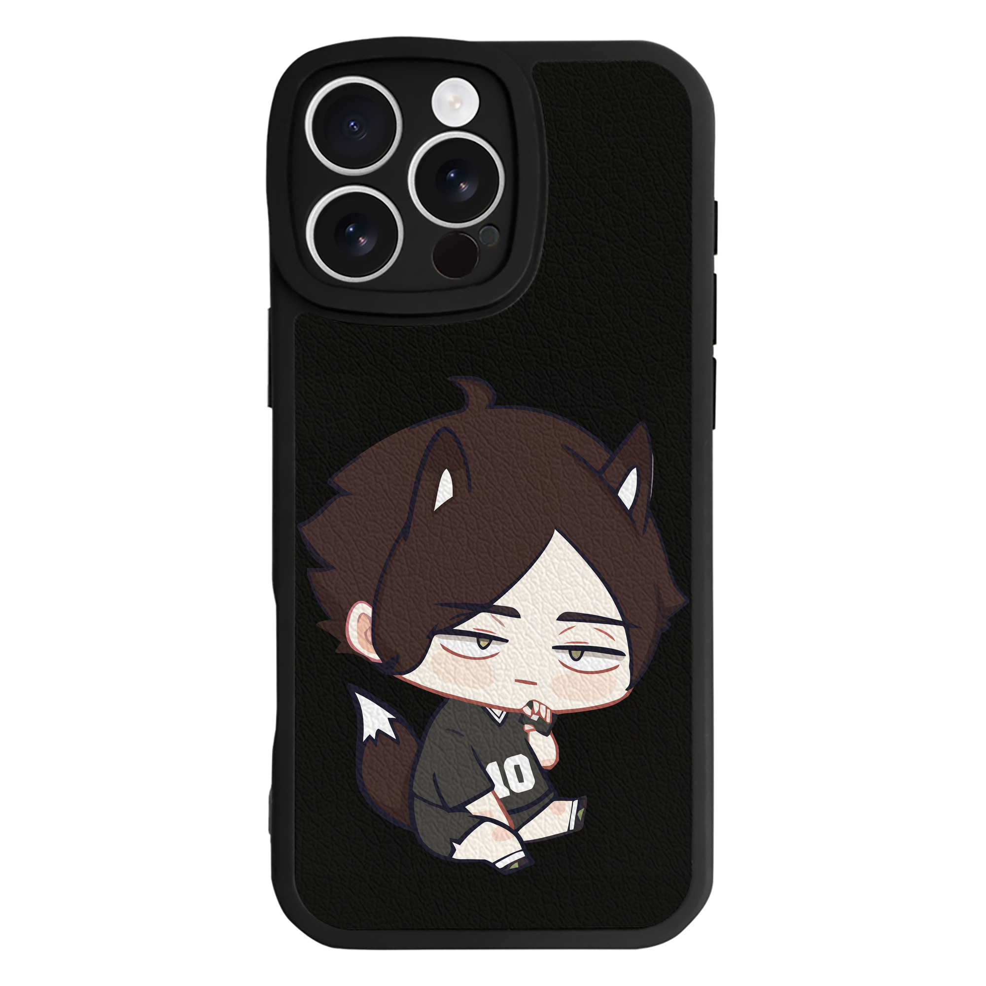 （画像用） ハイキュー!! Haikyu!! 【iPhone 16シリーズ対応】シリコンスマホケース（レザー調） 材質：シリコン